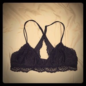 Lacy blue bralette!